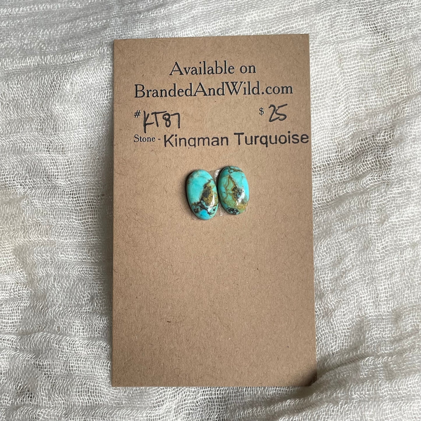 Kingman Turquoise Cabochon - KT87 1698644F-4F36-42D7-B020-50989E0A5AE9 Brandedandwild.com