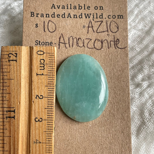 Amazonite Cabochon - AZ10 16F5F88C-F731-4F15-95A3-CBD3CB8D9D7D Brandedandwild.com