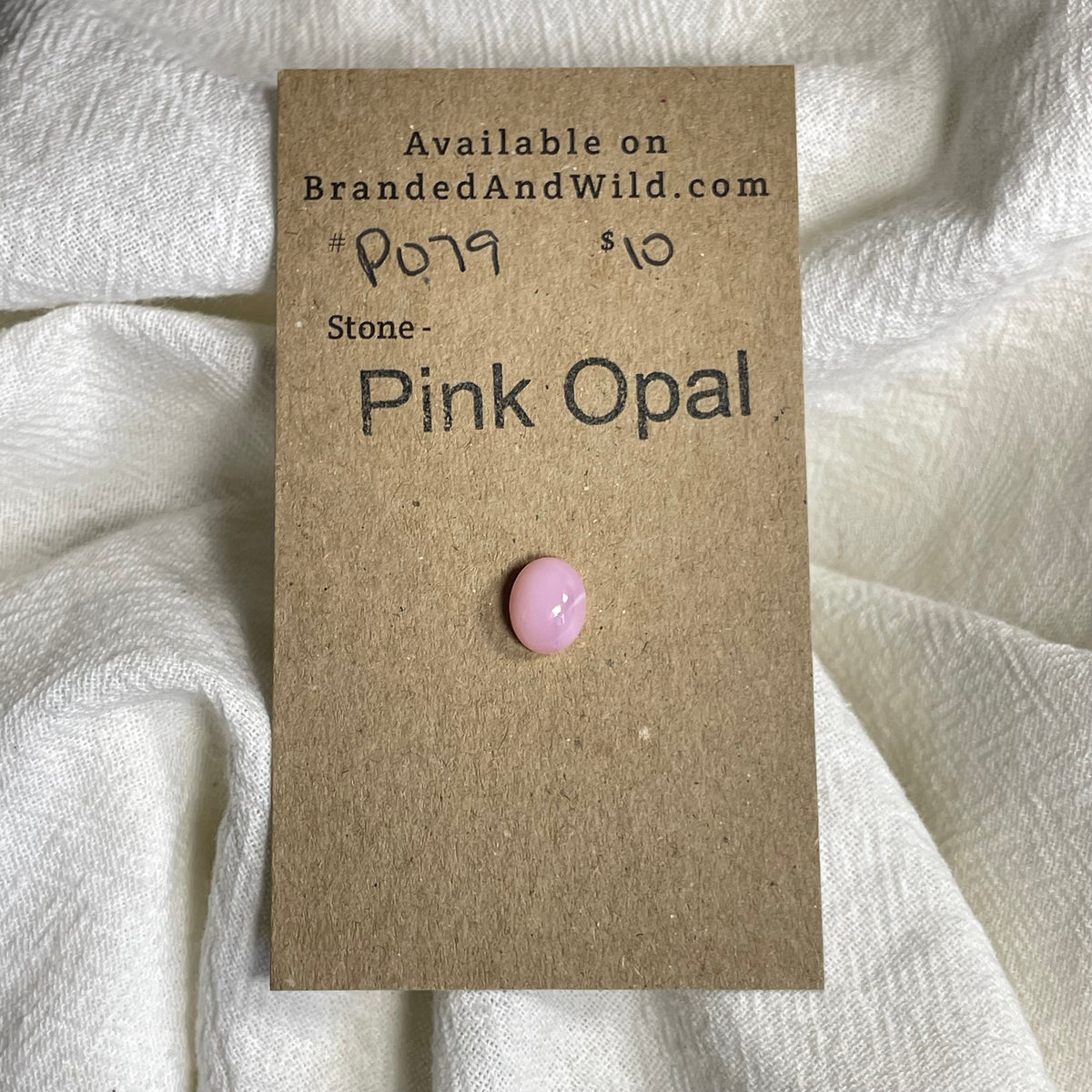 Pink Opal Cabochon - PO79 16FE90BE-8D56-459B-8354-271F3F9EF2D7 Brandedandwild.com