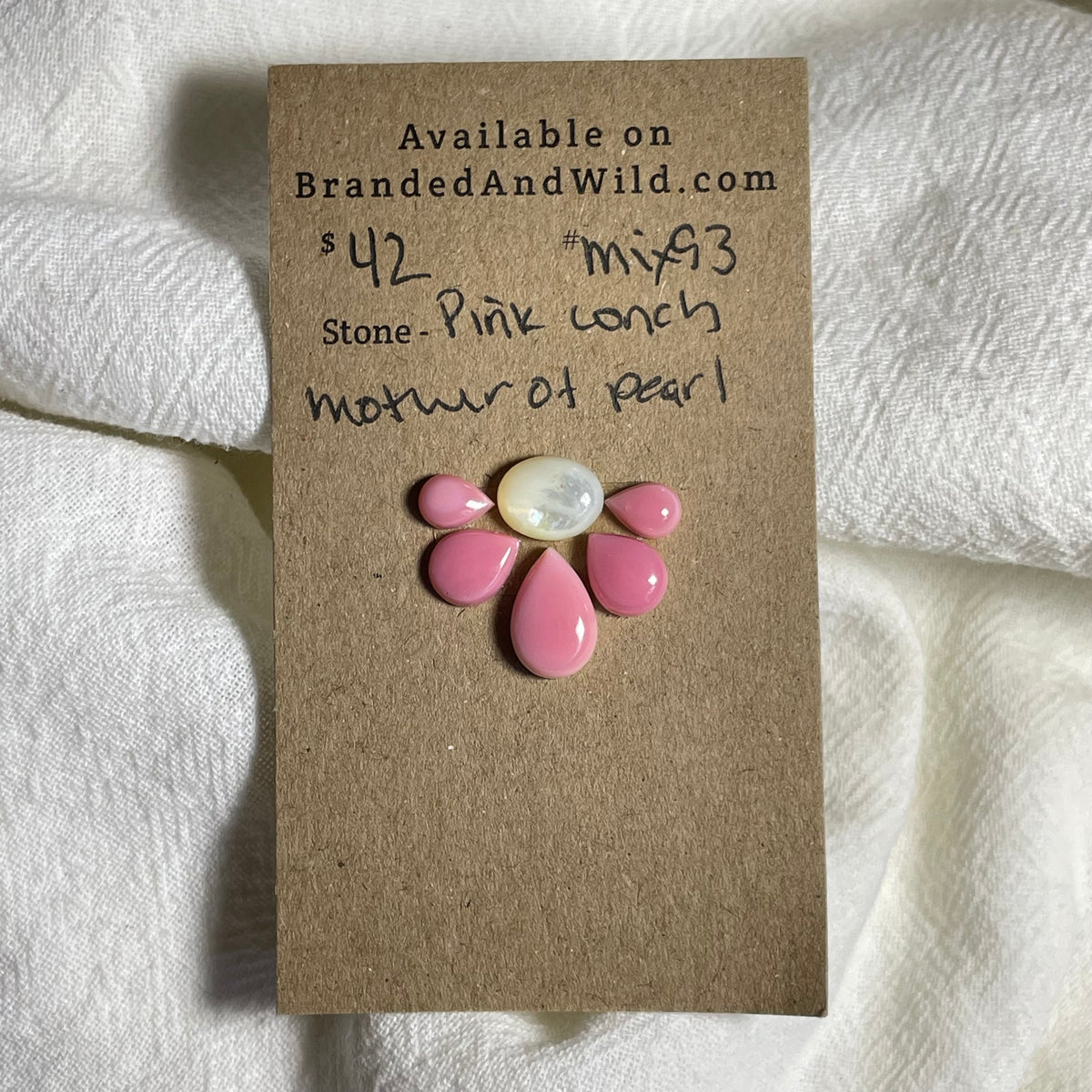 Mother of Pearl / Kingman Cabochon - MIX93