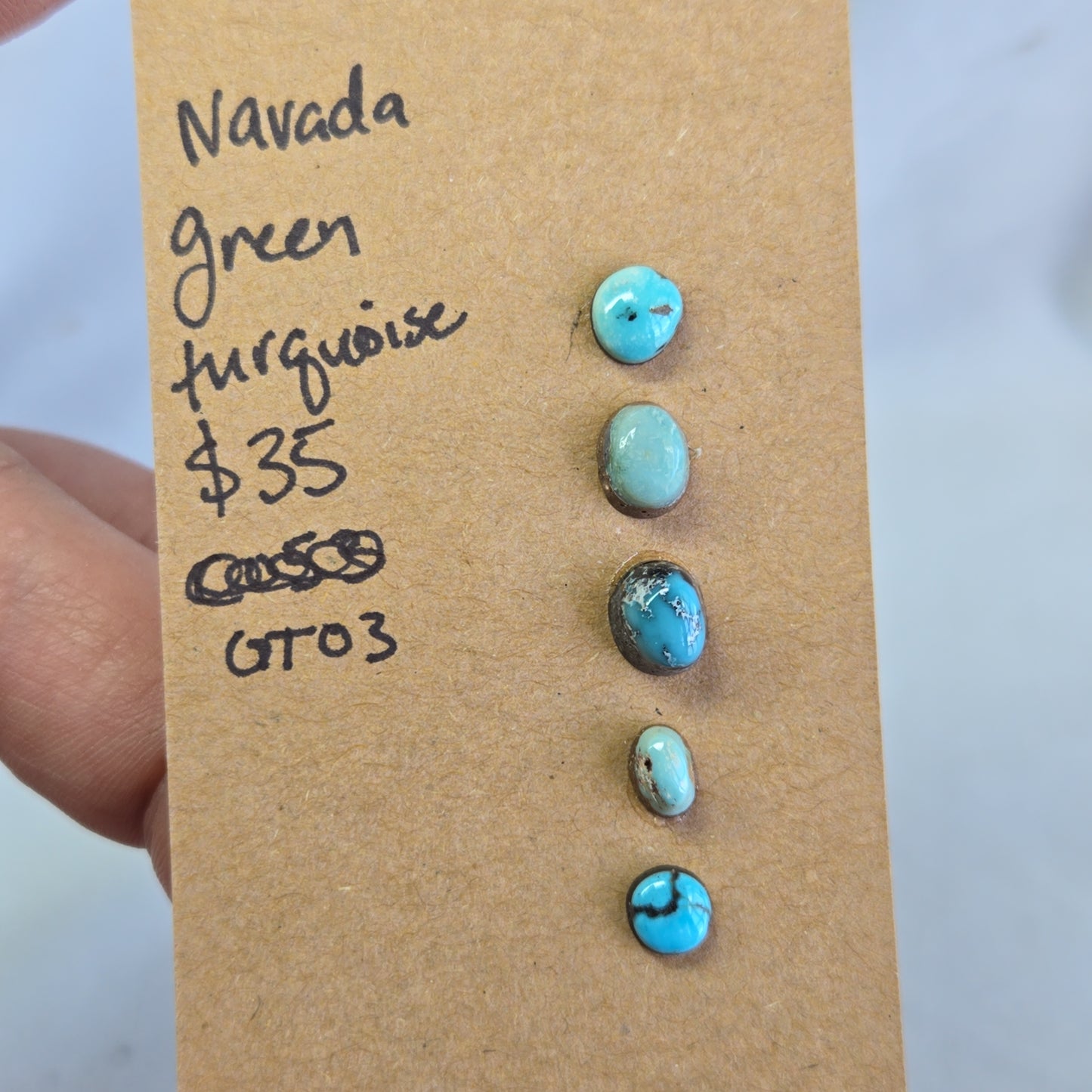 Nevada Green Turquoise Cabochon - GT03