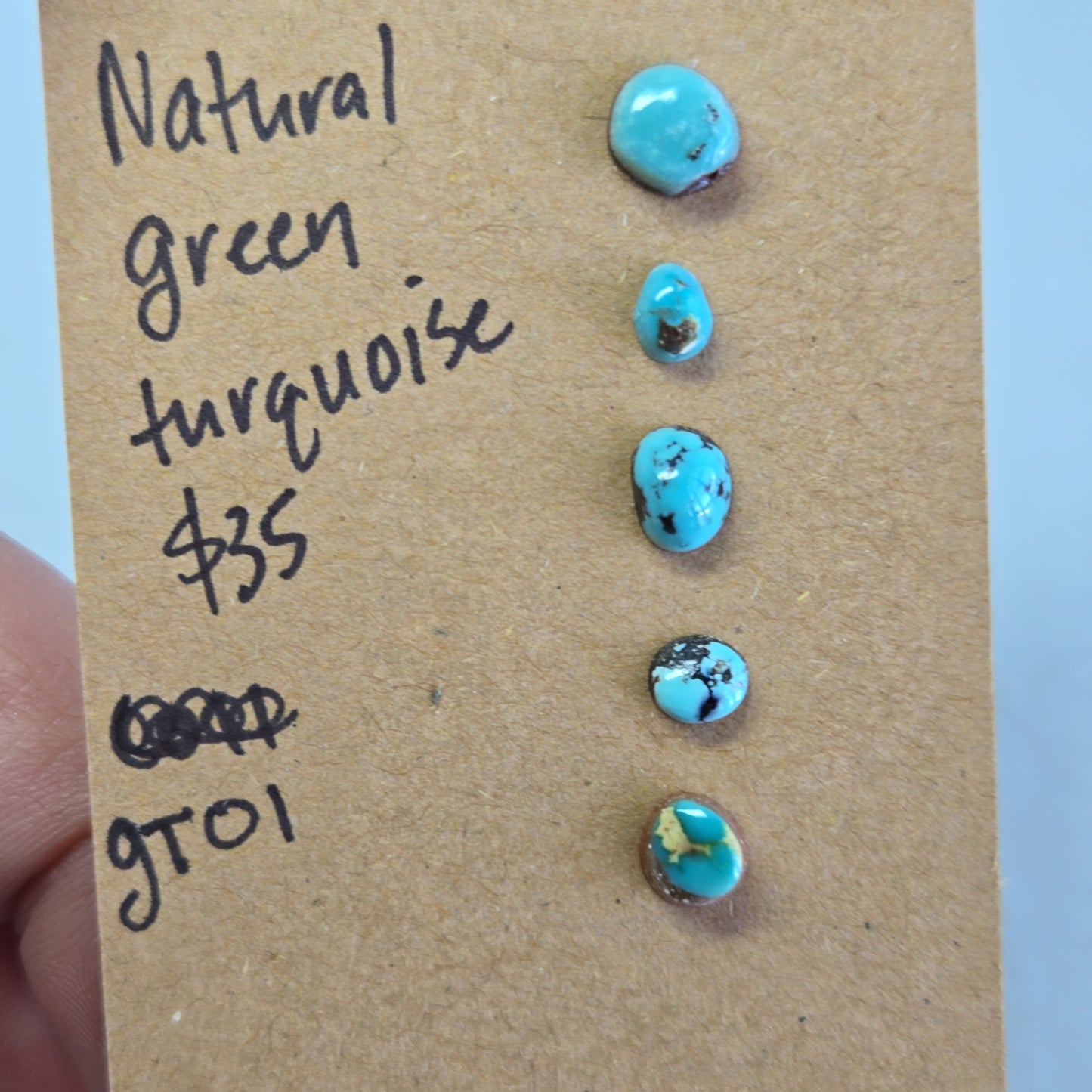 Natural Green Turquoise Cabochon - GT01