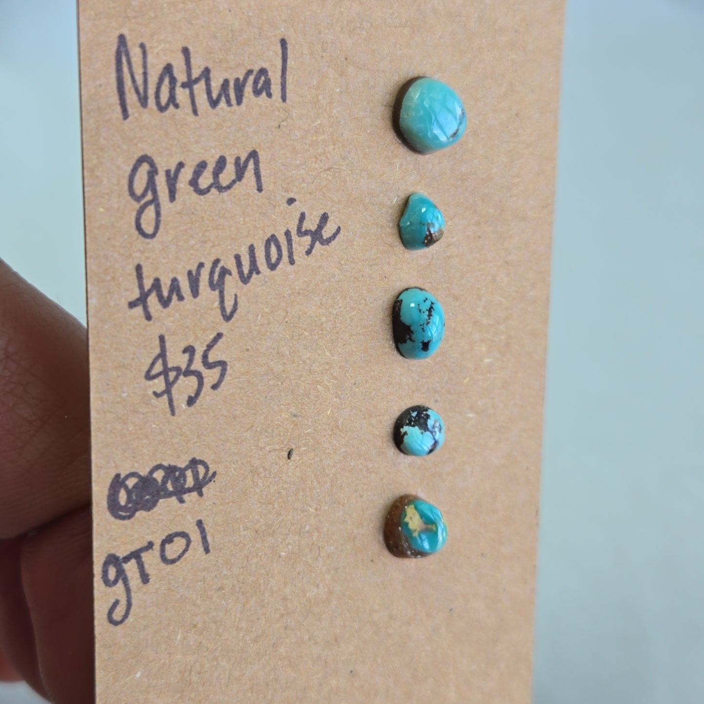 Natural Green Turquoise Cabochon - GT01