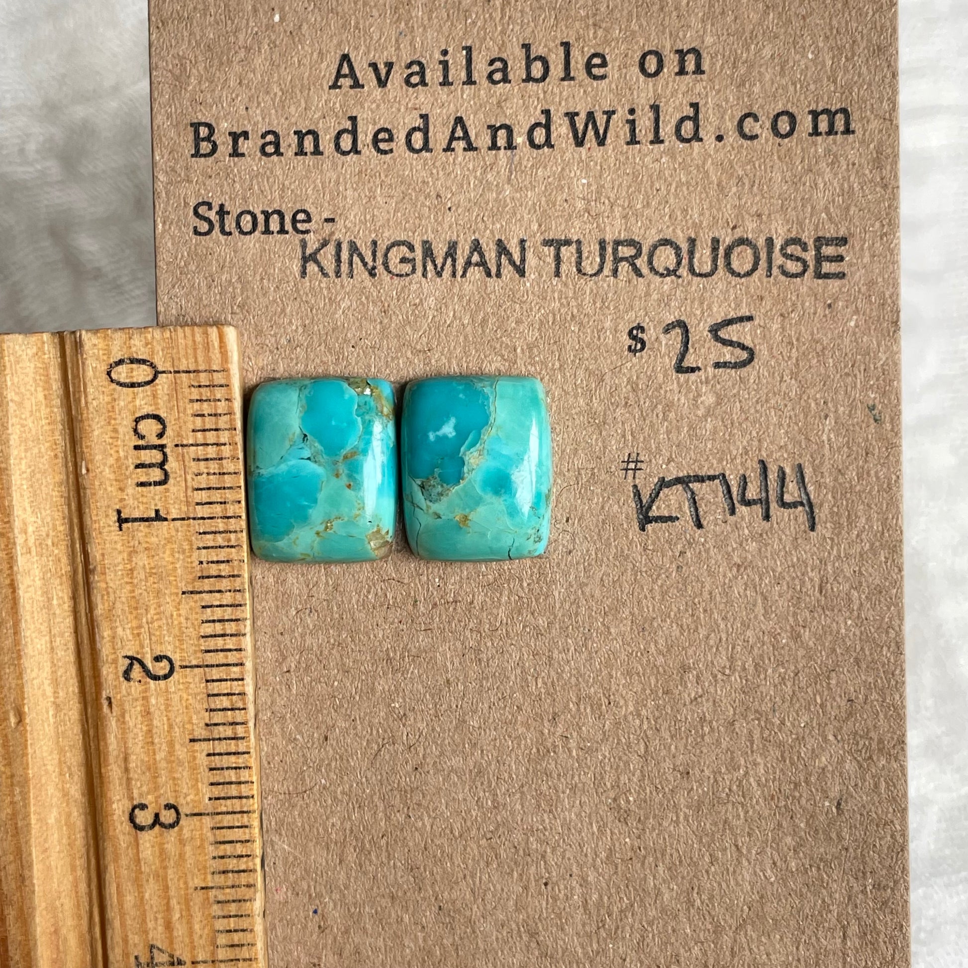 Kingman Turquoise Cabochon - KT144 171D1309-93EB-4856-8951-1B3FDE65A900 Brandedandwild.com