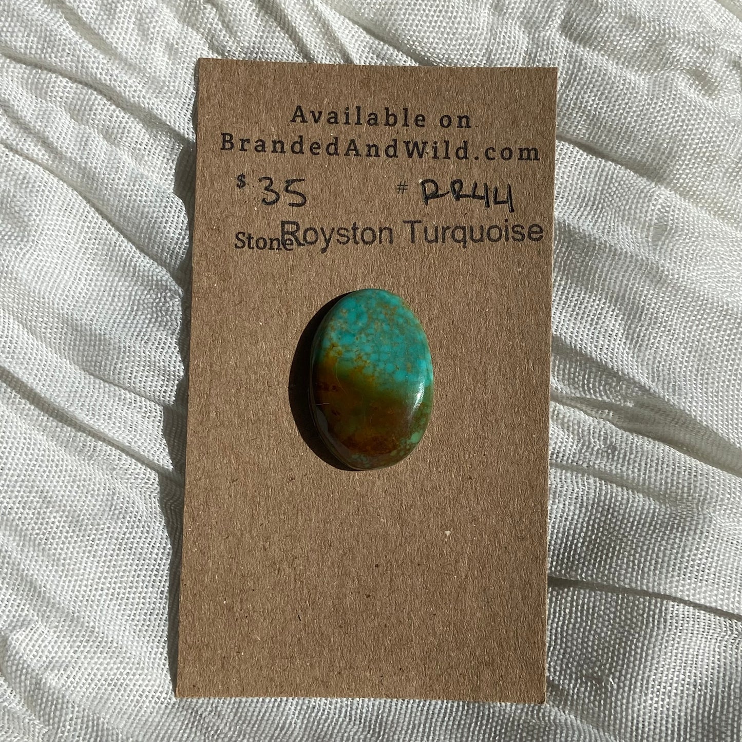 Royston Ribbon Turquoise Cabochon RR44 1728BB16-94DB-44C7-BDB3-C83AA4A09430 Brandedandwild.com