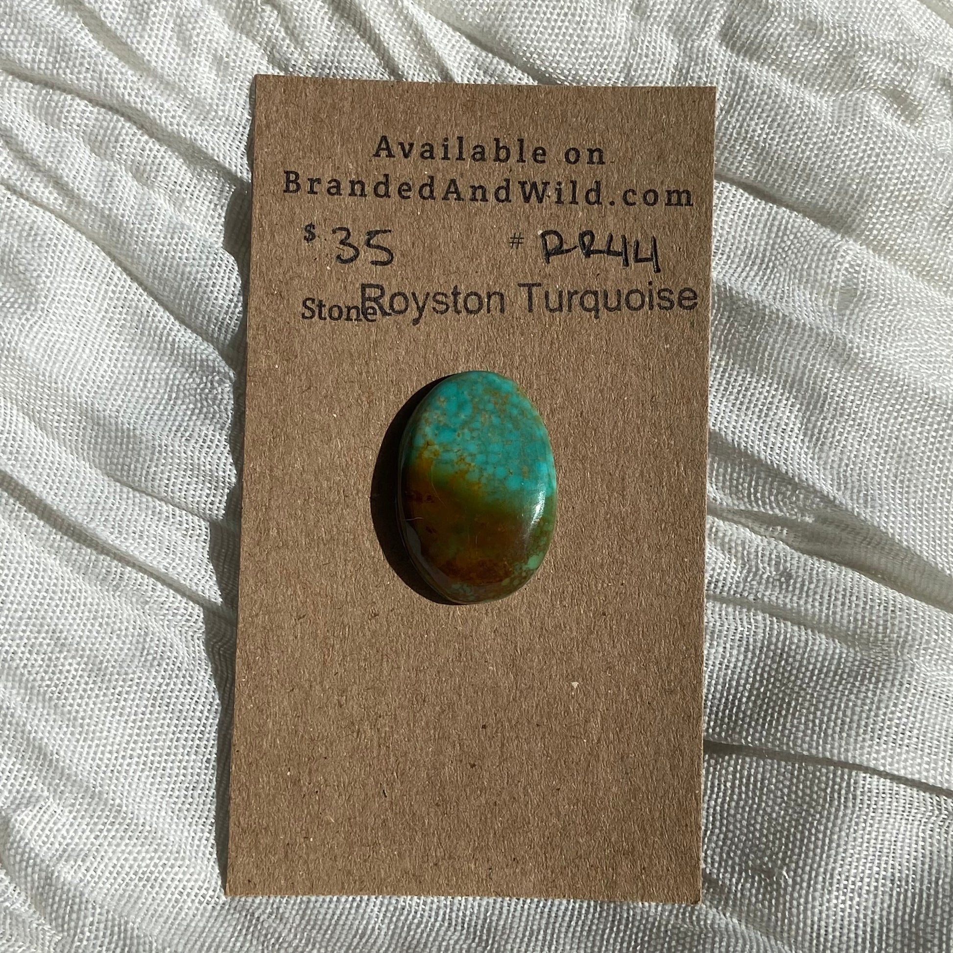 Royston Ribbon Turquoise Cabochon RR44 1728BB16-94DB-44C7-BDB3-C83AA4A09430 Brandedandwild.com