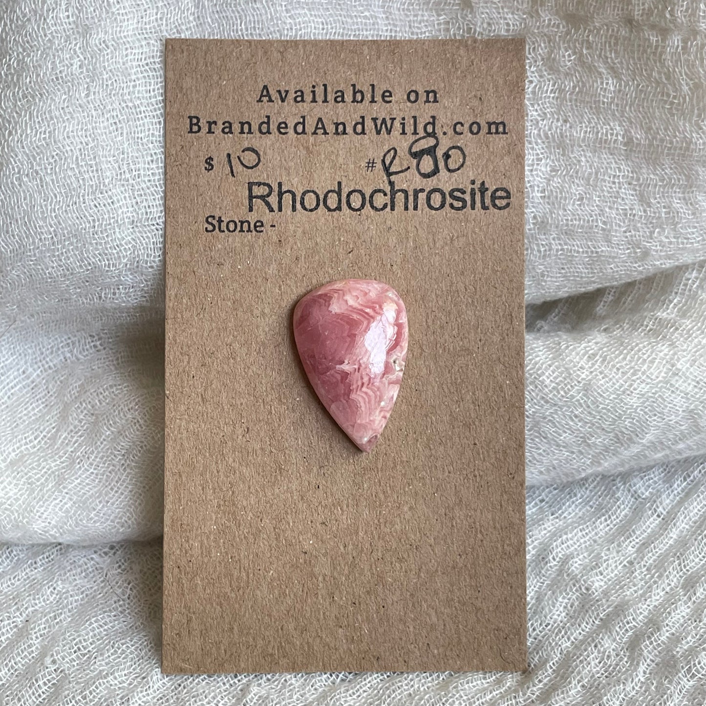 Rhodochrosite Cabochon - R80 1737A64E-CBBF-4801-A776-778BC933BE4F Brandedandwild.com