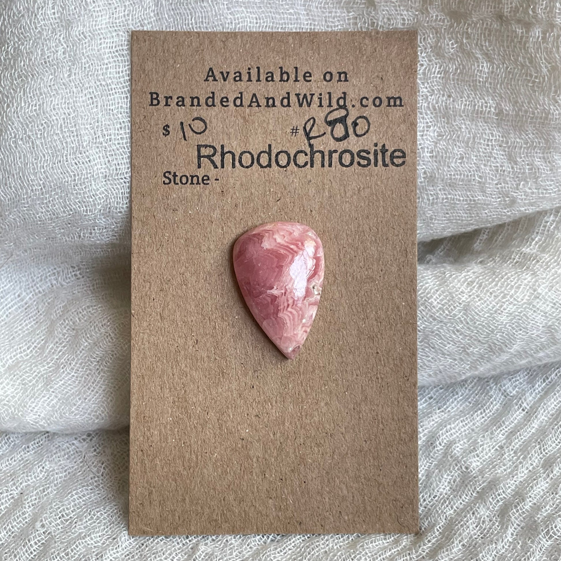 Rhodochrosite Cabochon - R80 1737A64E-CBBF-4801-A776-778BC933BE4F Brandedandwild.com