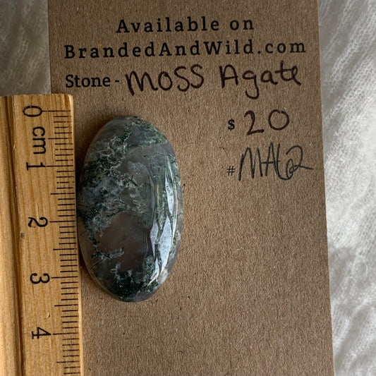 Moss Agate Cabochon - MA62