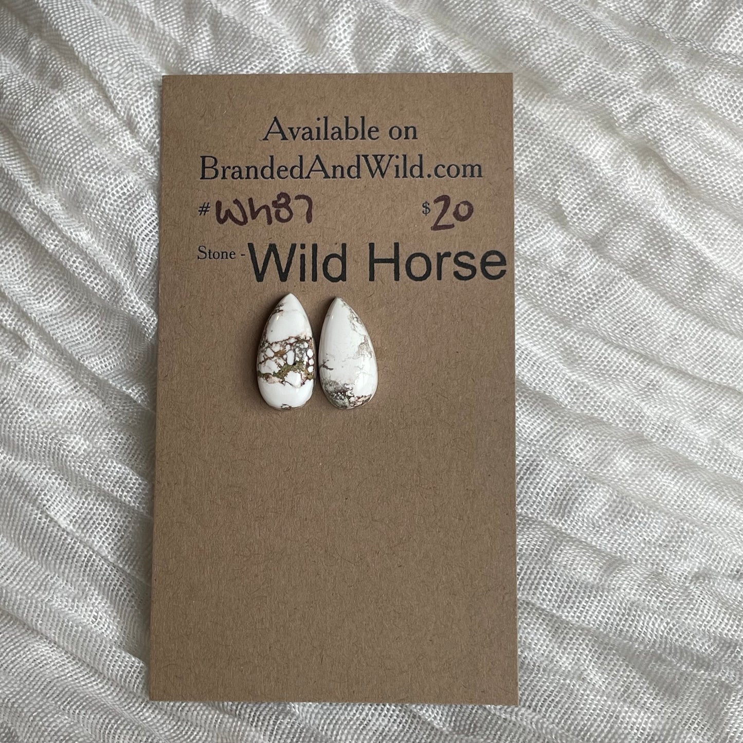 Wild Horse Cabochon - WH87 175B25FB-9D24-448E-B824-DBE644E23D40 Brandedandwild.com