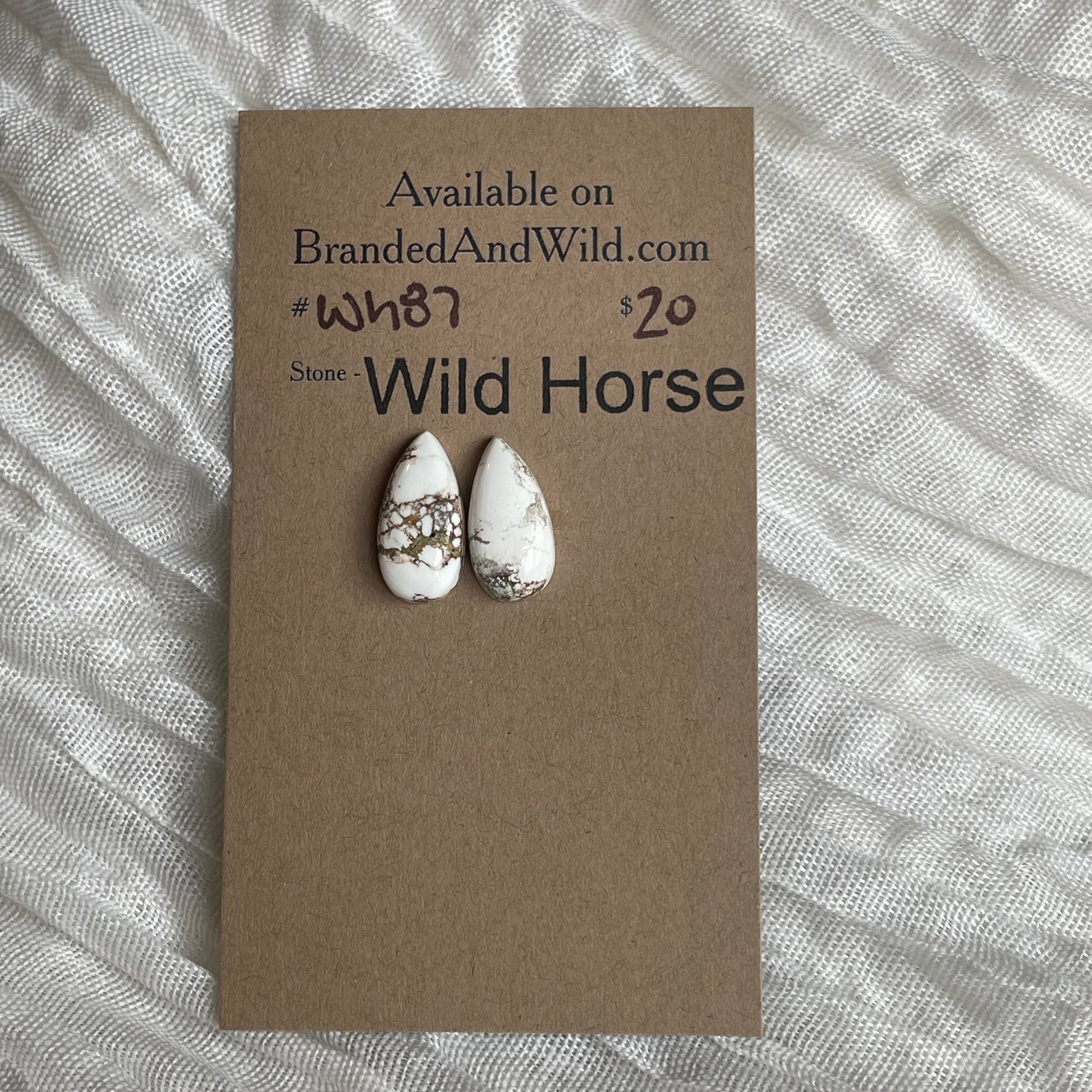 Wild Horse Cabochon - WH87 175B25FB-9D24-448E-B824-DBE644E23D40 Brandedandwild.com