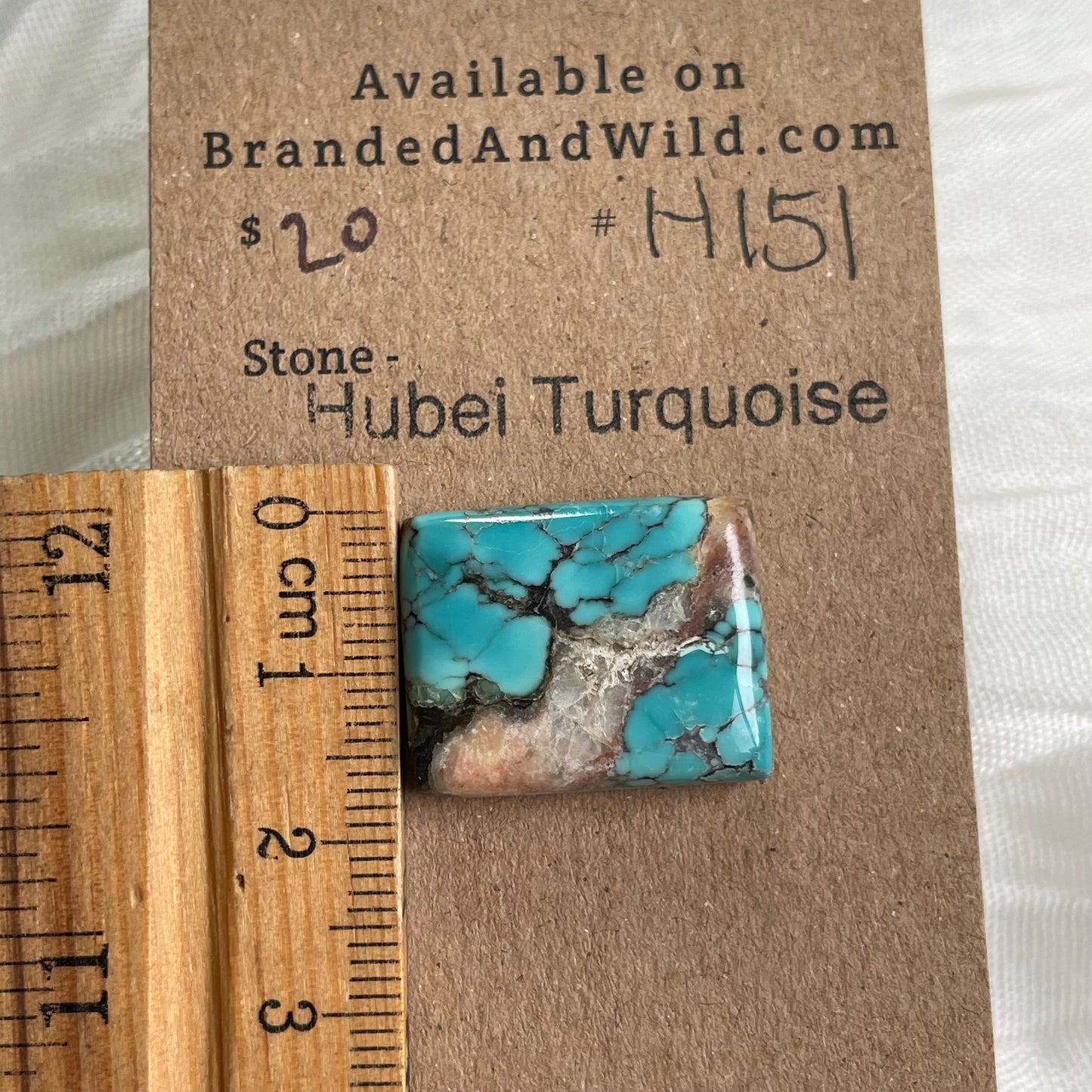 Hubei Turquoise Cabochon - H151 175FBB4B-89AD-4F26-82B1-CC33E688F93E Brandedandwild.com