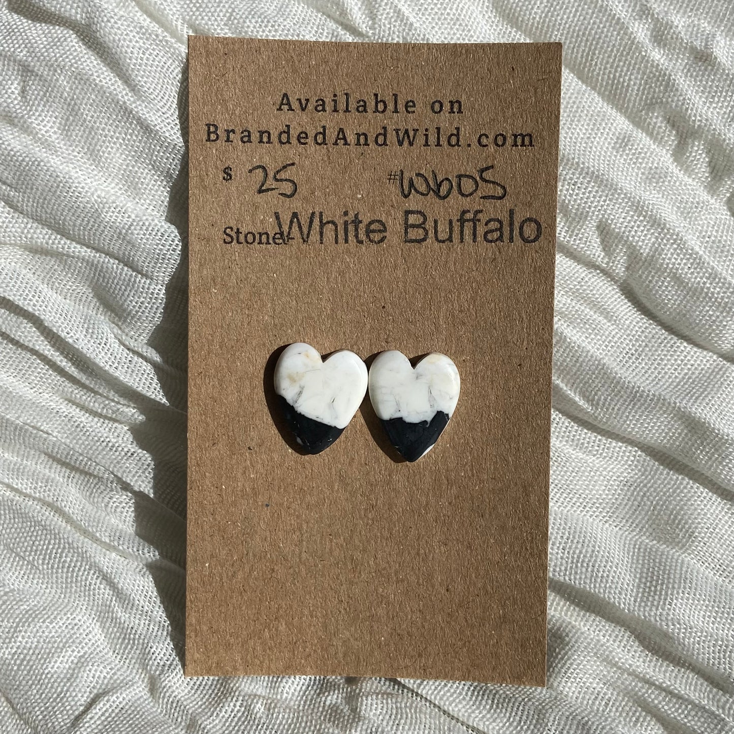 White Buffalo Cabochon - WB05 177A0F67-61B9-4085-BEFA-FF7F3A14F4A1 Brandedandwild.com