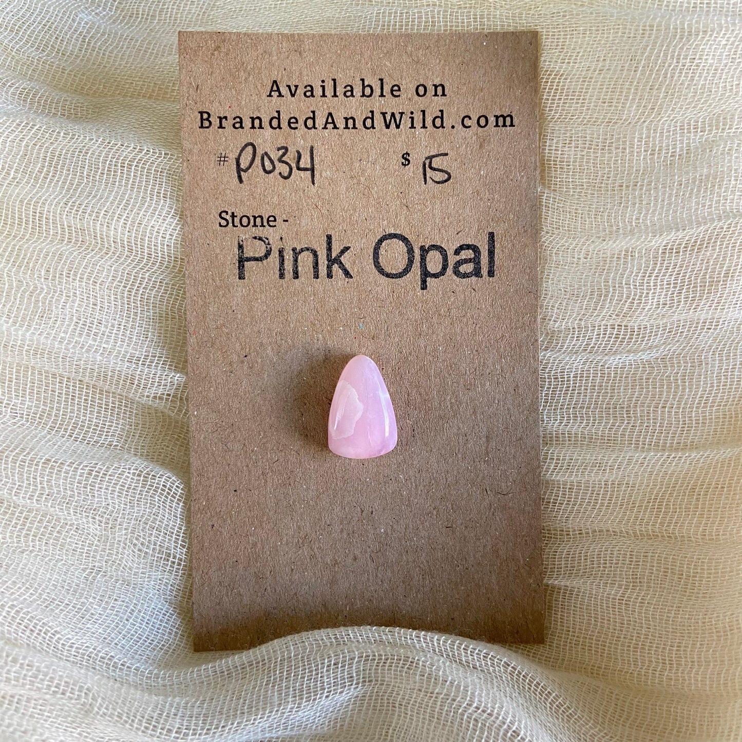 Pink Opal Cabochon - P034