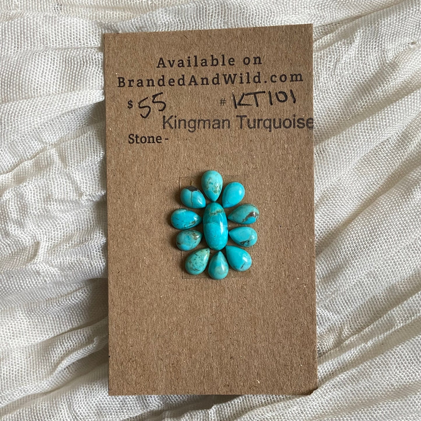 Kingman Turquoise Cabochon - KT101 178B7D6F-7EAE-4E4D-8837-7479421F6DE6 Brandedandwild.com