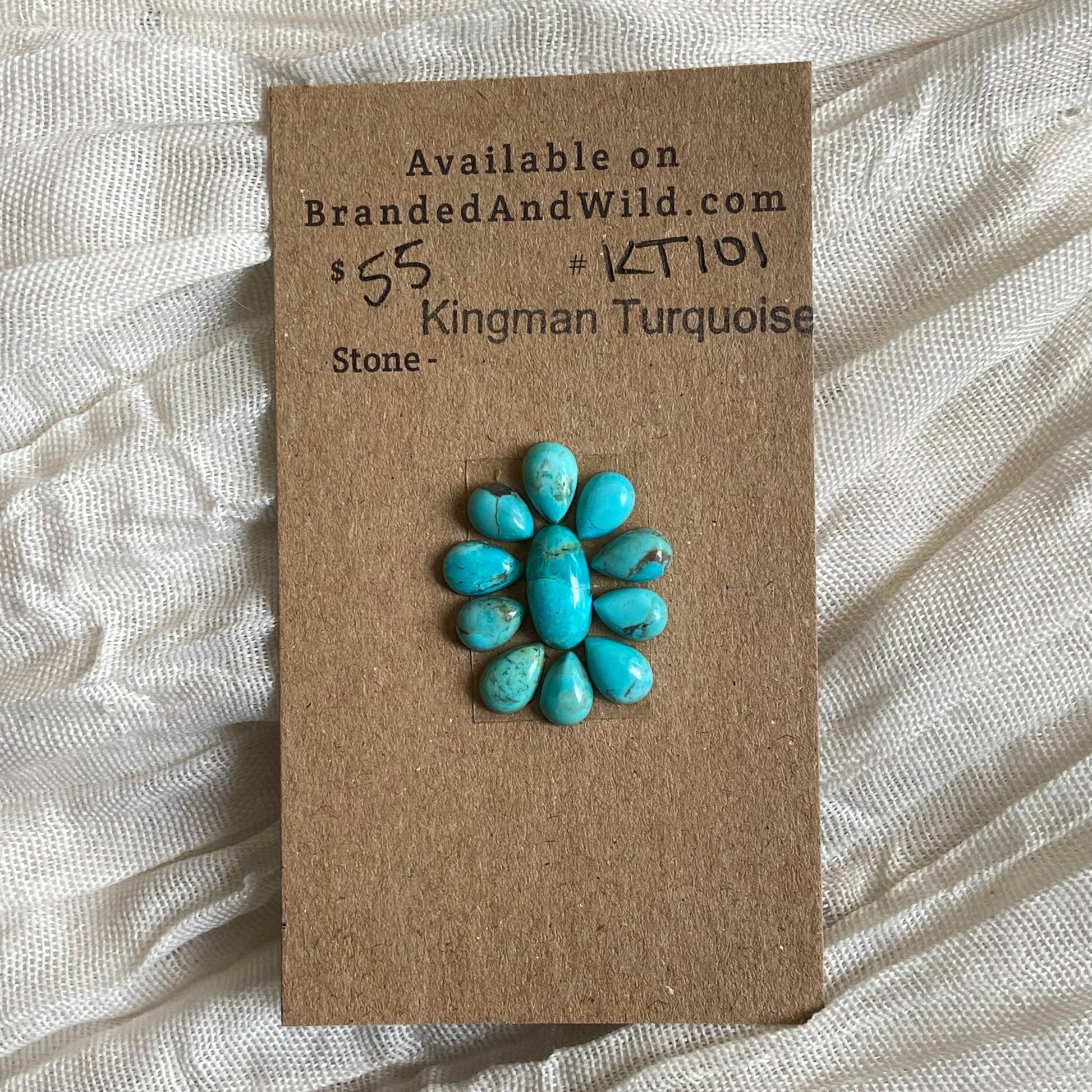 Kingman Turquoise Cabochon - KT101 178B7D6F-7EAE-4E4D-8837-7479421F6DE6 Brandedandwild.com