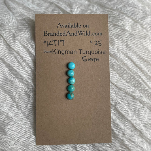 Kingman Turquoise Cabochon - KT17 17A5C8E3-B1D0-4DC0-B747-2E63AB907E6C Brandedandwild.com