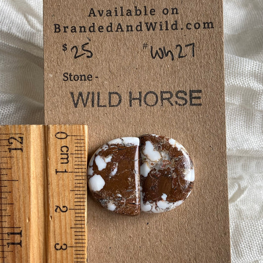 Wild Horse Cabochon - WH27 17C14A8A-12DB-4F4A-99E1-6D39A825E32C Brandedandwild.com