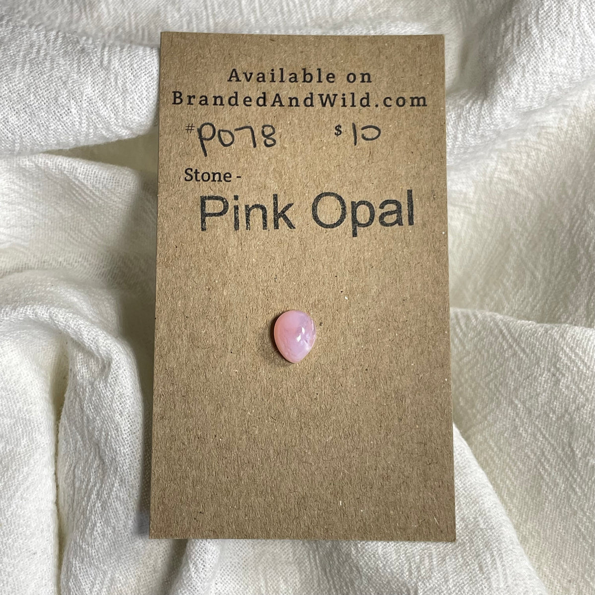Pink Opal Cabochon - PO78 17EA633B-3810-4CBC-A6B6-0ABA96E5EF7B Brandedandwild.com