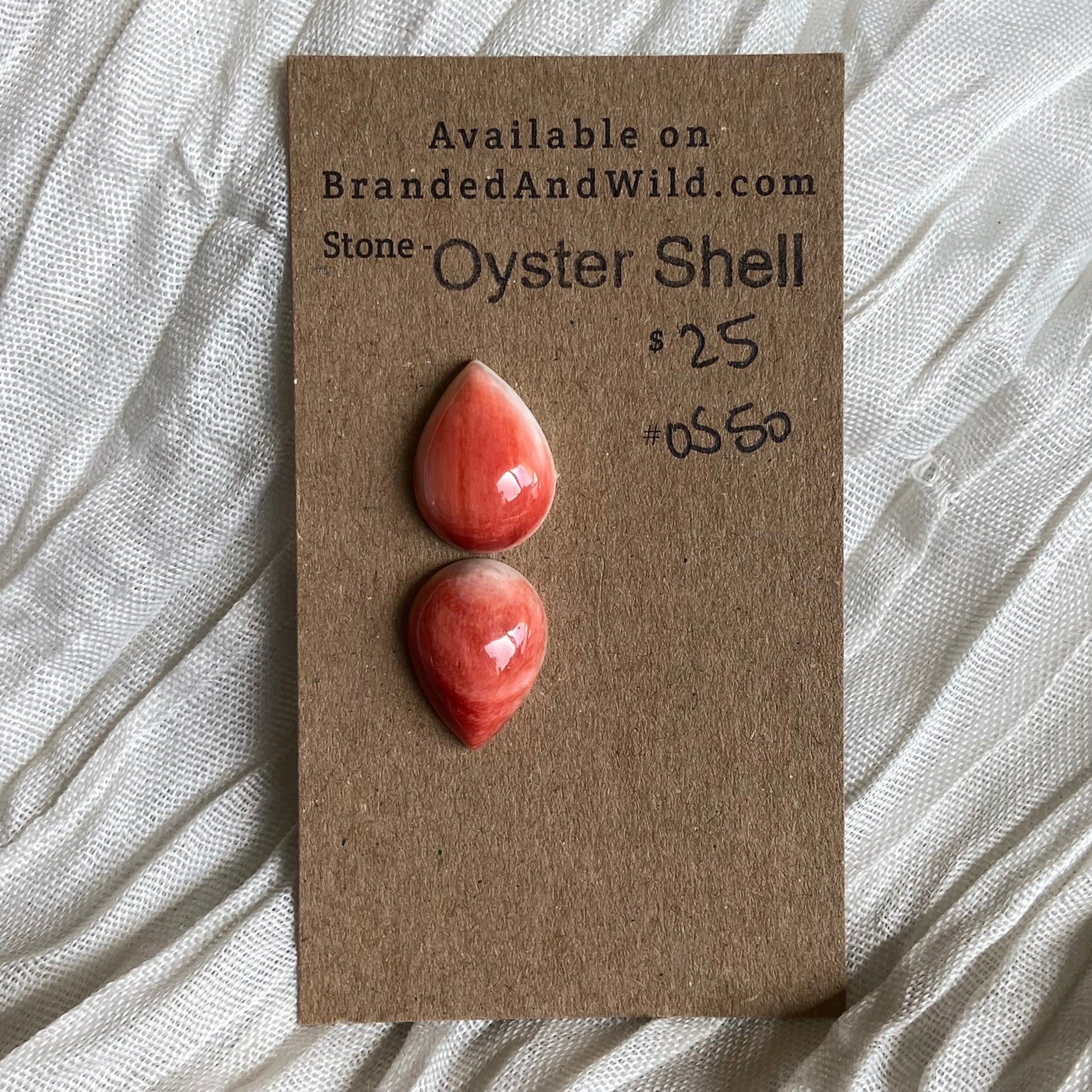 Oystershell Cabochon - OS50 17F6B82D-6C6E-431D-9D8C-569B37F18122 Brandedandwild.com