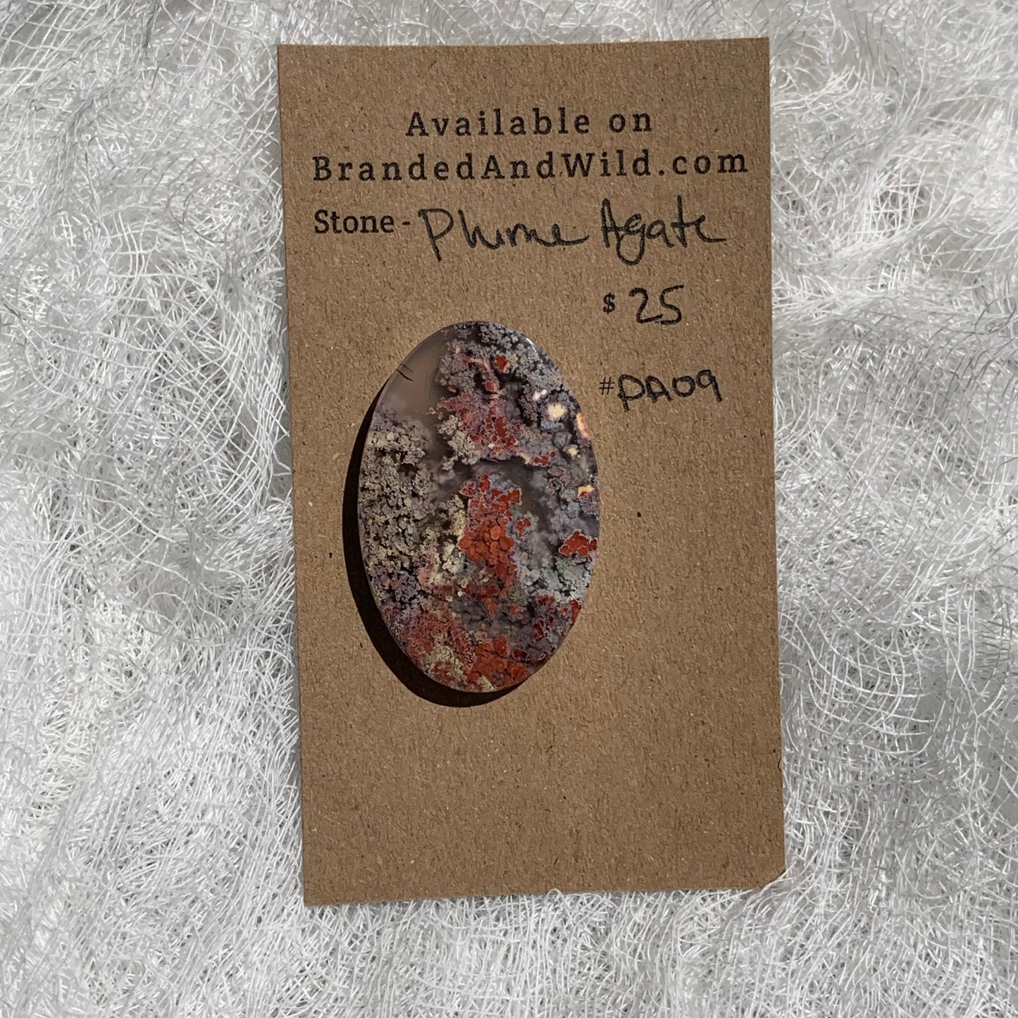 Plume Agate Cabochon - PA09
