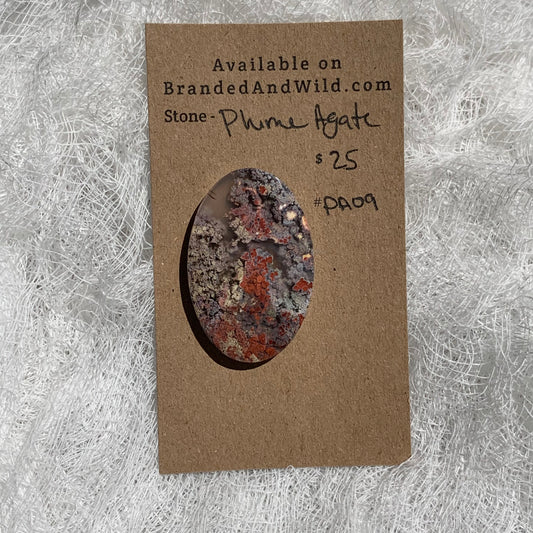 Plume Agate Cabochon - PA09