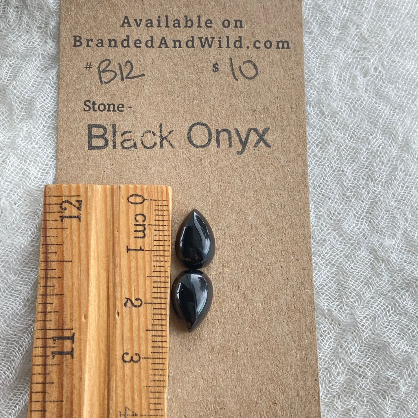 Black Onyx - Cabochon - B12