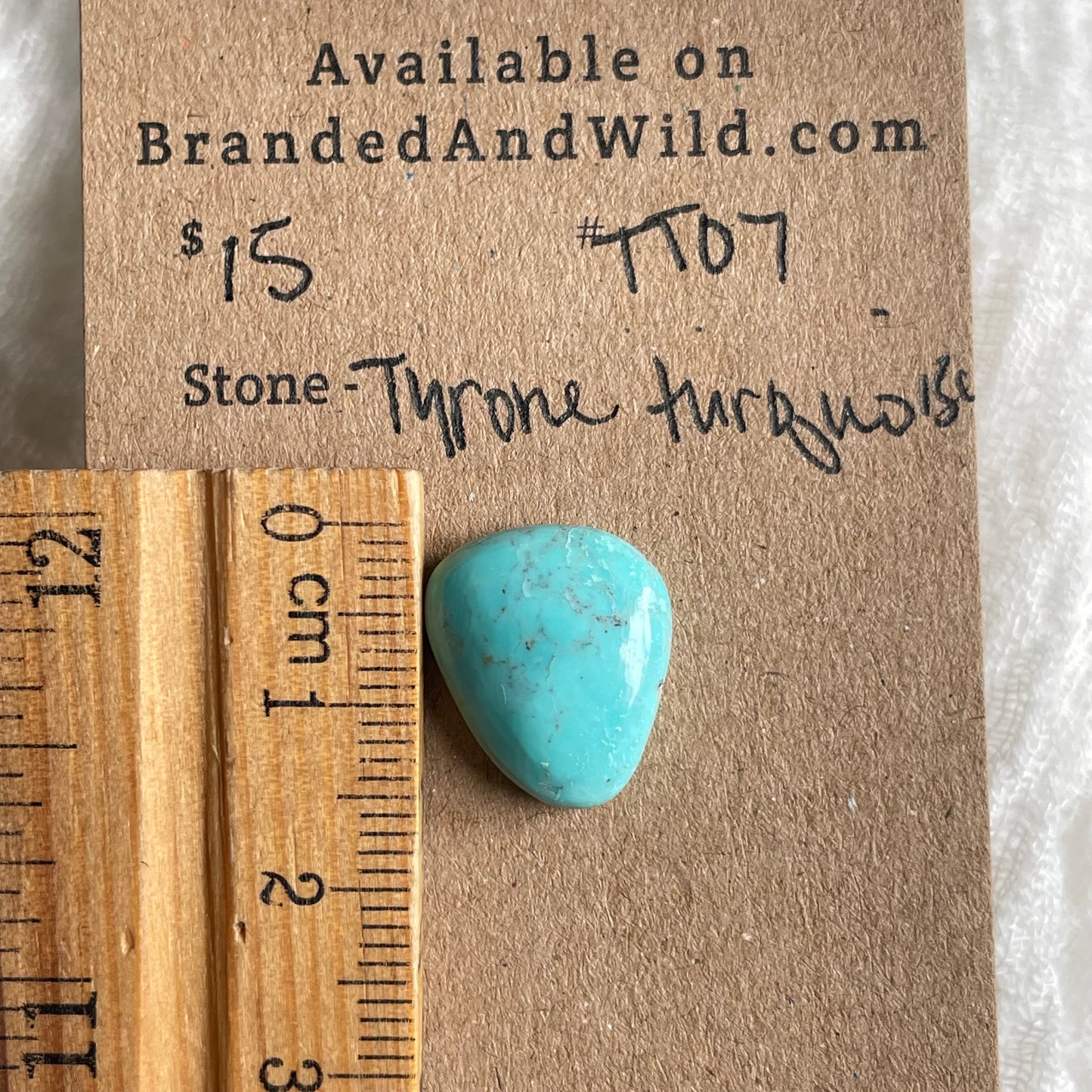 Tyrone Turquoise Cabochon - TT07 181F4098-BD52-4D0F-AB84-4D833A6AC455 Brandedandwild.com