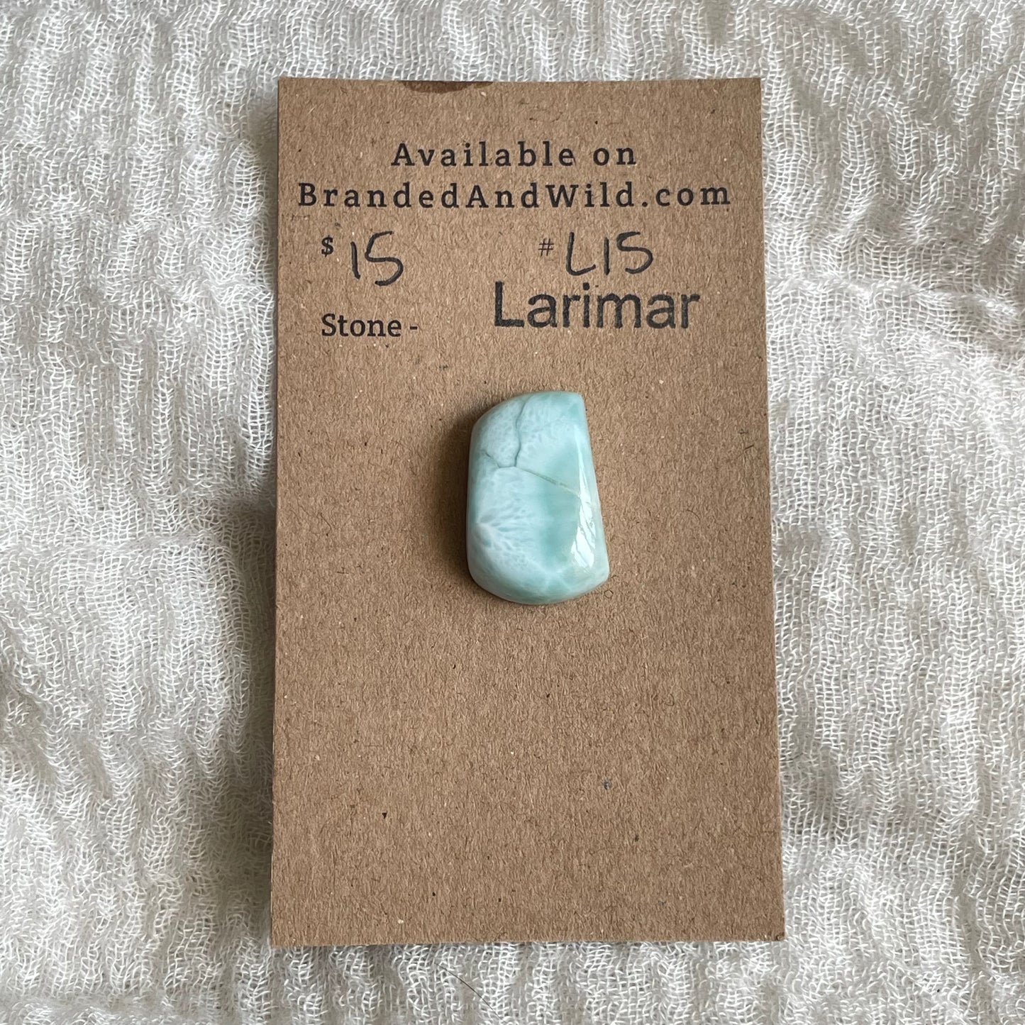 Larimar Cabochon - L15 18382BB3-8F5A-4364-B965-439646192410 Brandedandwild.com