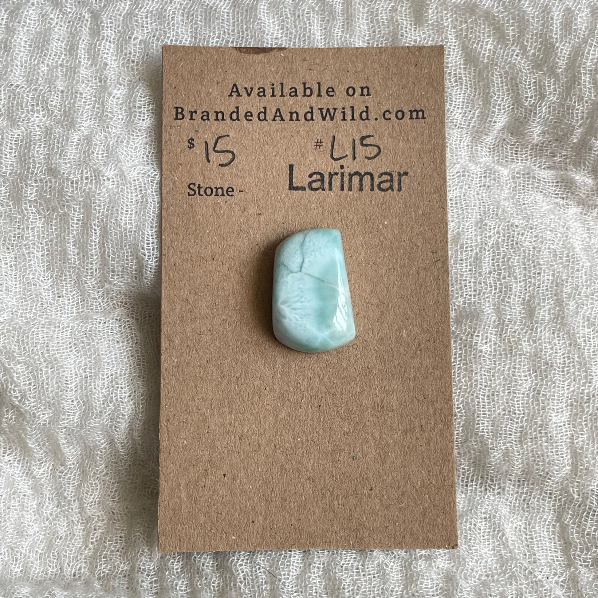 Larimar Cabochon - L15 18382BB3-8F5A-4364-B965-439646192410 Brandedandwild.com