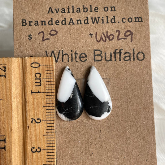 White Buffalo Cabochon - WB29 18771012-613F-4BF2-9899-2DDBB586E79C Brandedandwild.com