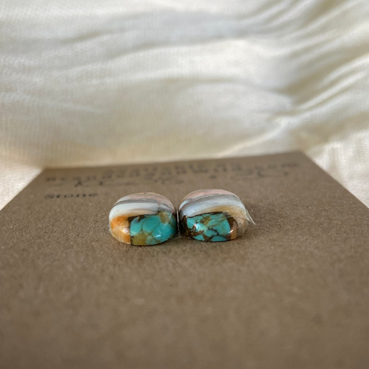 Turquoise, Oyster Shell, Copper Cabochon - TOC38 18CE7622-7AD6-4554-951A-FBFD213AB357 Brandedandwild.com
