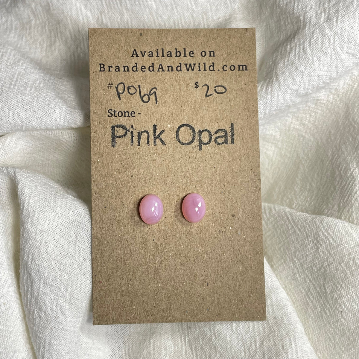 Pink Opal Cabochon - PO69 18DA5CF6-DC56-4FFB-B74E-AC8D53E01E2C Brandedandwild.com