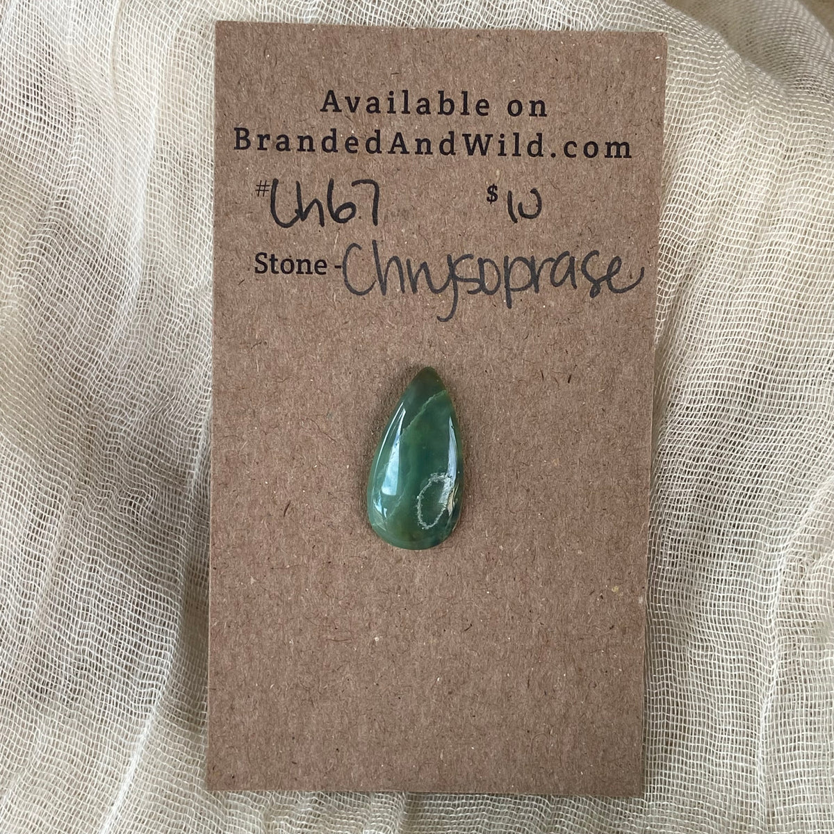 Chrysoprase Cabochon - Ch67 18F8B438-A9C2-45C2-B4F0-81713C02F296 Brandedandwild.com