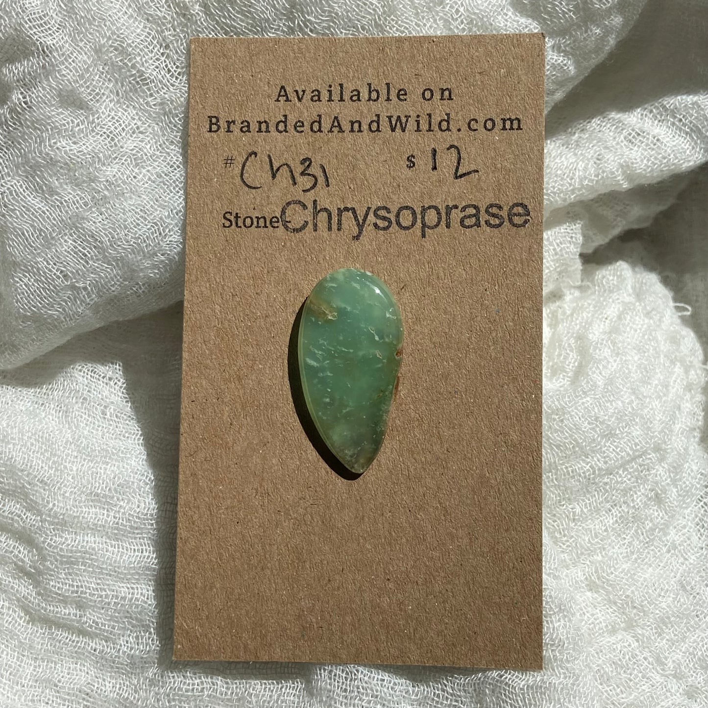 Chrysoprase Cabochon - Ch31