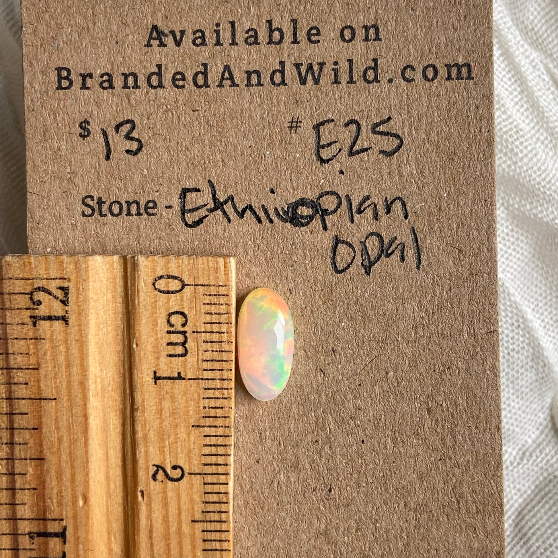 Ethiopian Opal Cabochon - E25 1919E70D-335E-4686-85CD-43DC0B571CE2 Brandedandwild.com