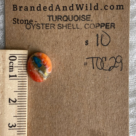 Turquoise, Oyster Shell, Copper - TOC29