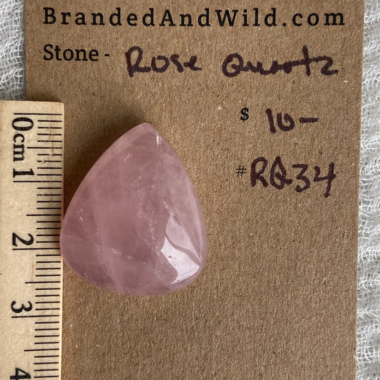Rose Quartz Cabochon - RQ34