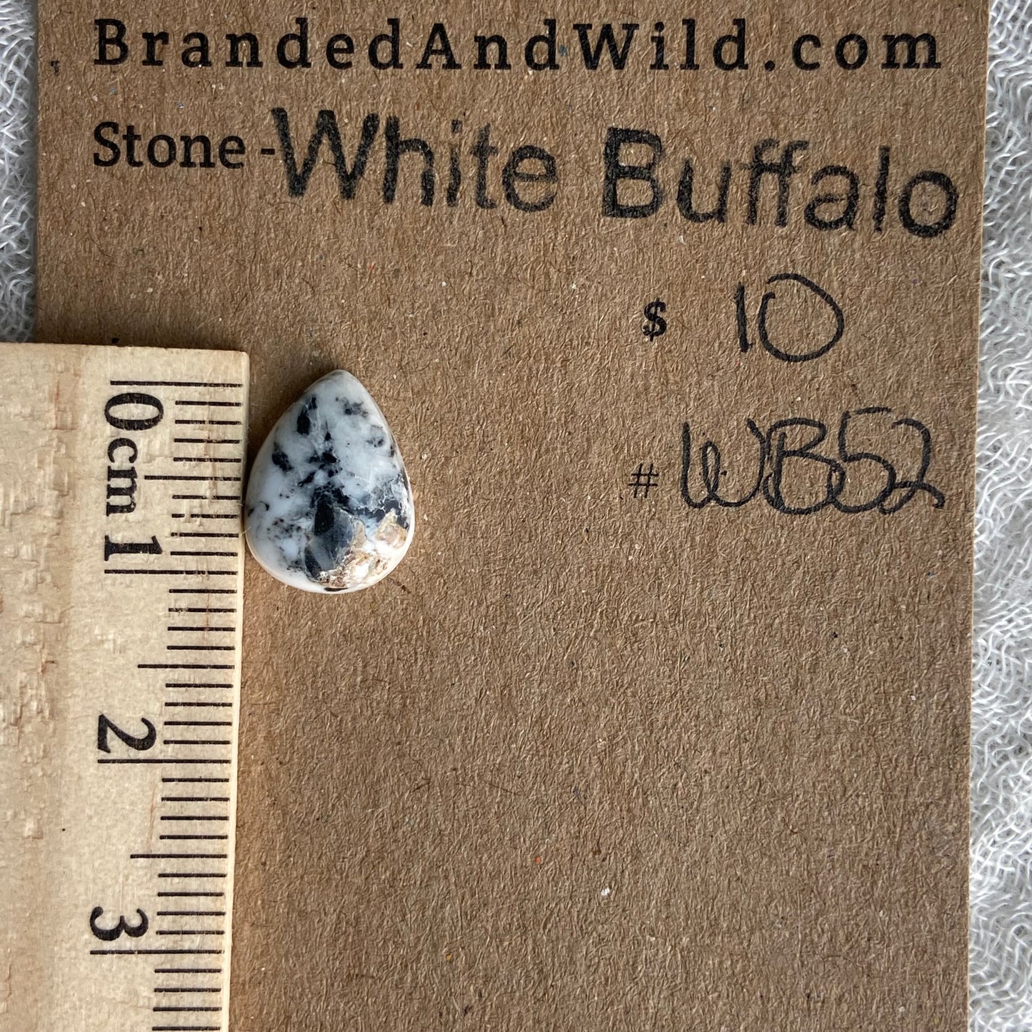 White Buffalo Cabochon - WB52