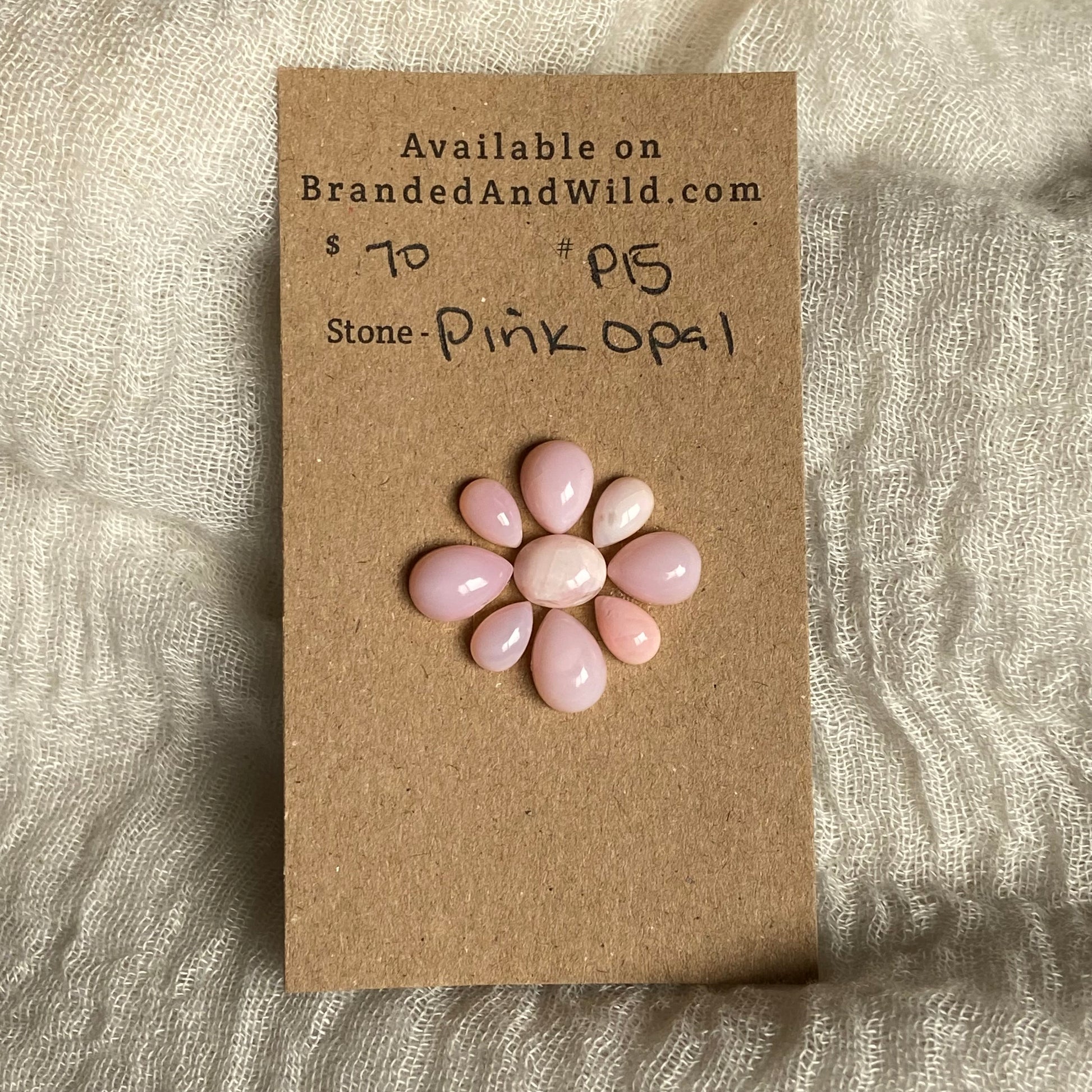 Pink Opal Cabochon - P15 198F8319-6F2E-439D-9912-7529FE4A2221 Brandedandwild.com