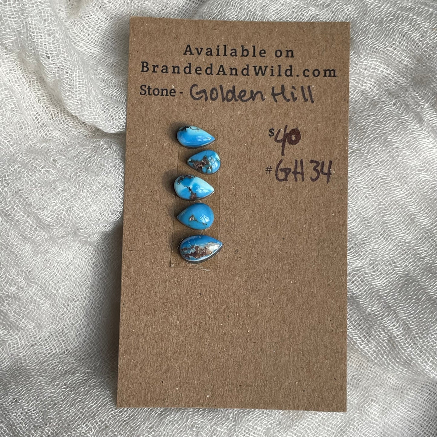 Golden Hill Turquoise Cabochon - GH34