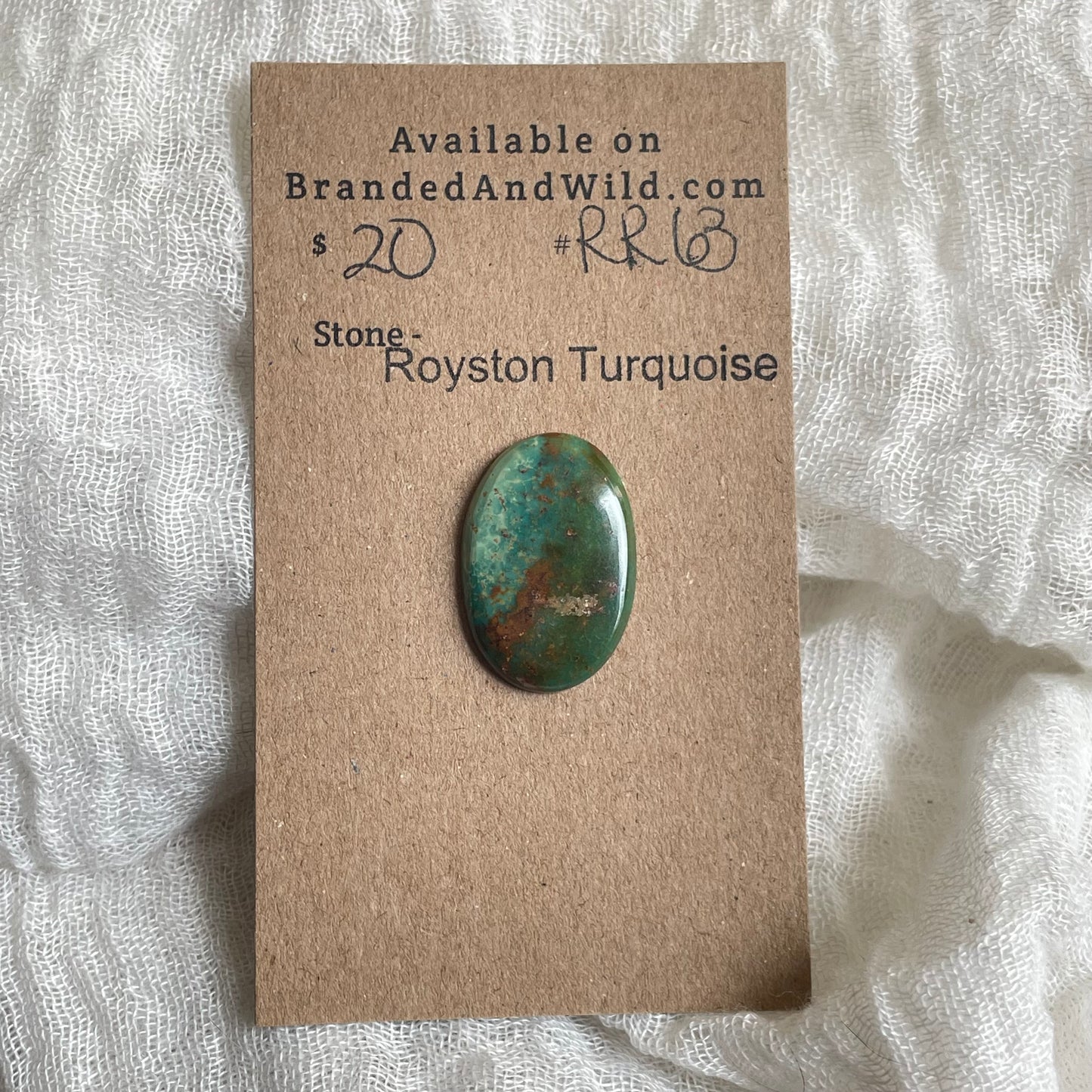 Royston Ribbon Turquoise Cabochon RR63 19B6AD3E-81D8-43BE-BDFC-DED610BAFFF1 Brandedandwild.com