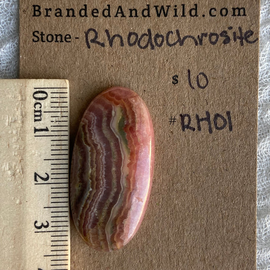 Rhodochrosite Cabochon - R01