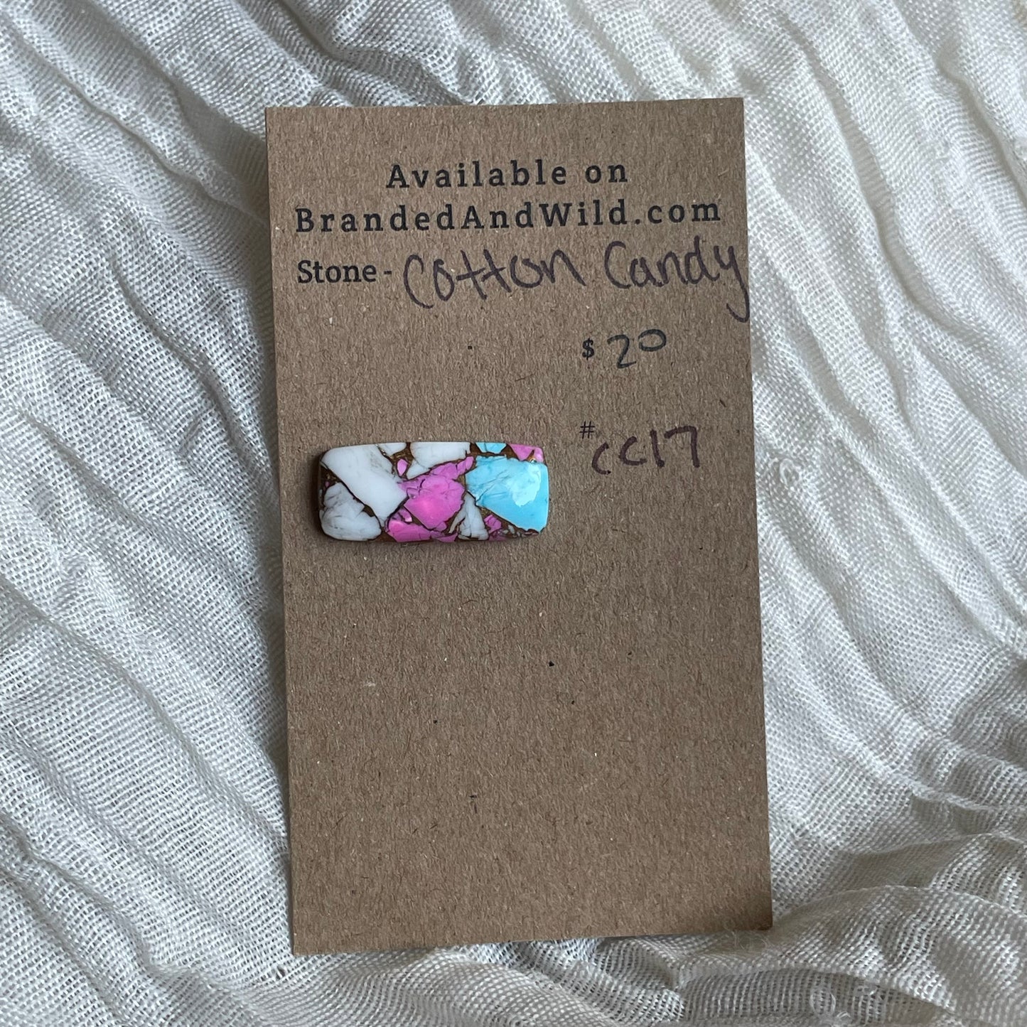 Cotton Candy Cabochon - CC17 19C9C278-C130-4389-9019-5E1674552D96 Brandedandwild.com