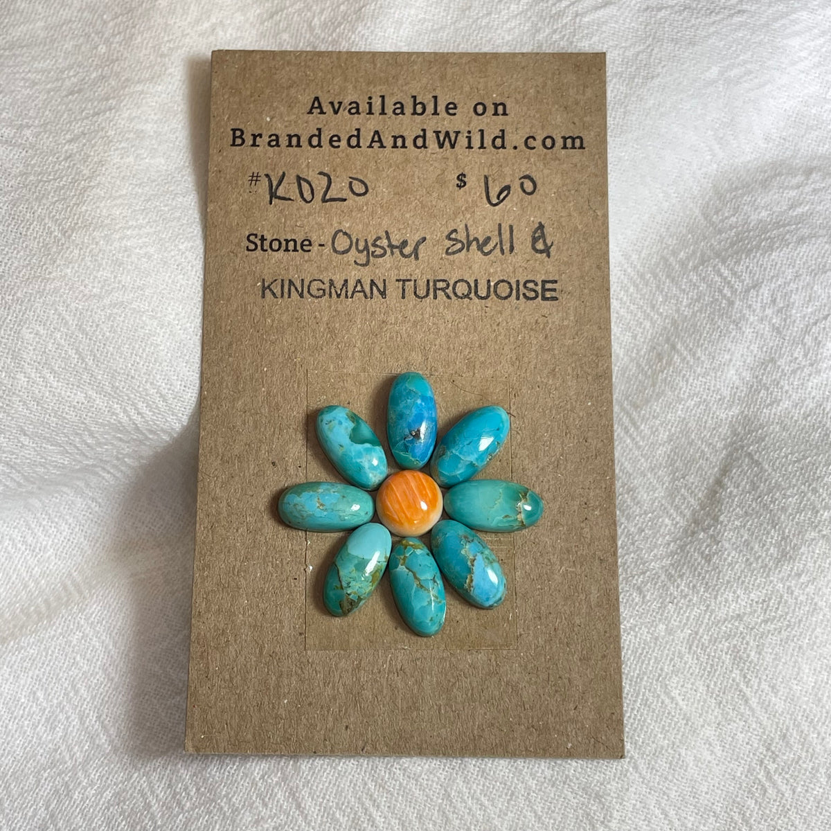 Kingman Turquoise / Oyster Shell Cabochon - KO20