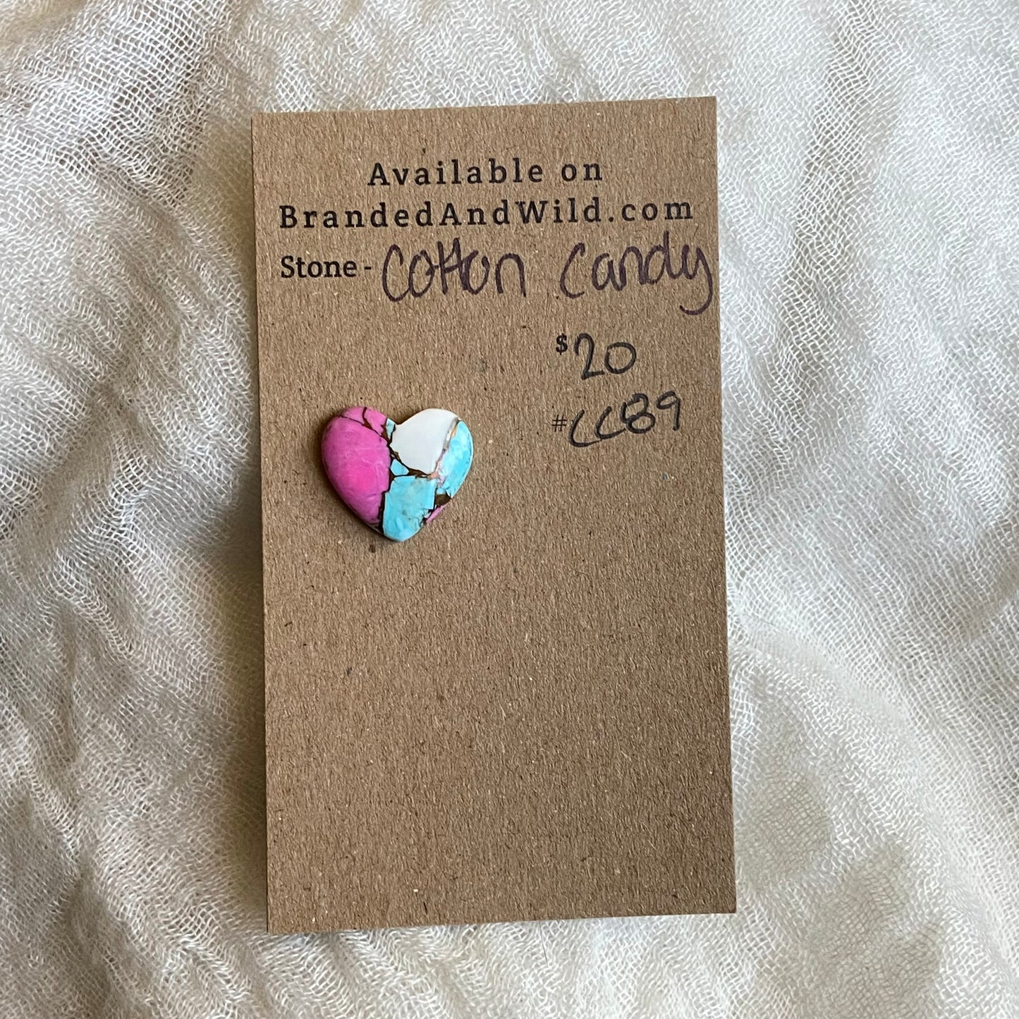 Cotton Candy Cabochon - CC89 19D51326-C855-47FE-BFC0-741C501F3DFF Brandedandwild.com