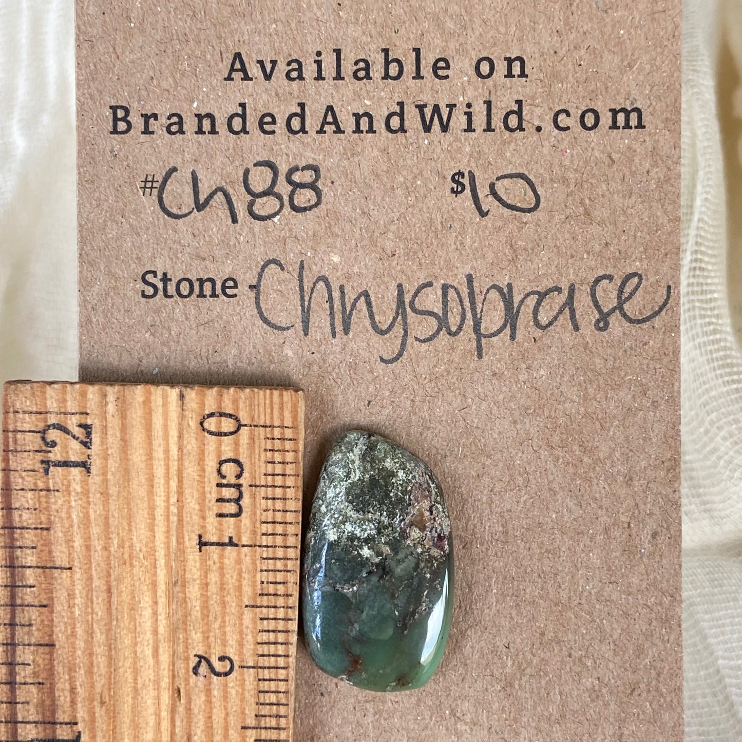 Chrysoprase Cabochon - Ch88 19F578AD-3960-43BE-B691-8541D8C31EC2 Brandedandwild.com