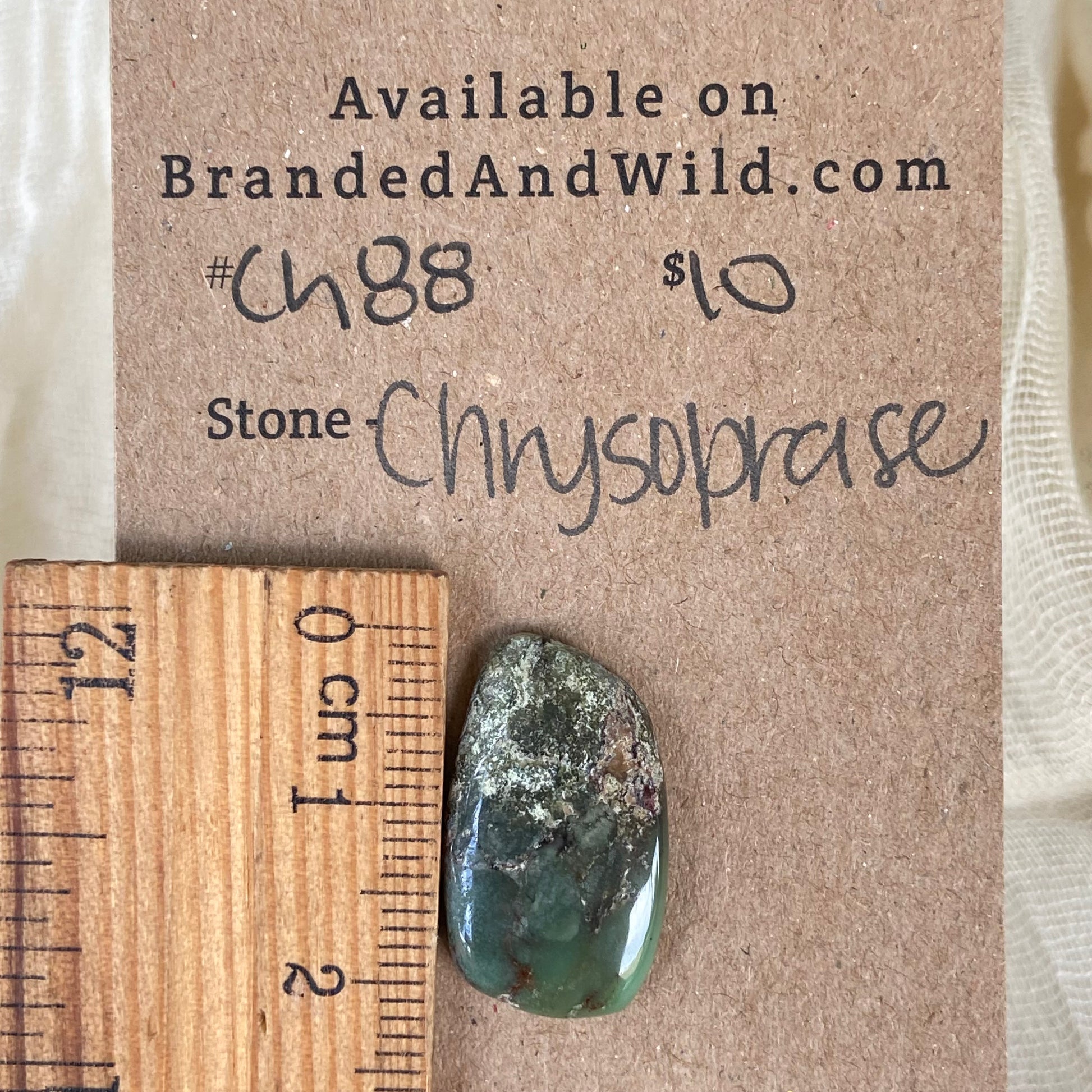 Chrysoprase Cabochon - Ch88 19F578AD-3960-43BE-B691-8541D8C31EC2 Brandedandwild.com