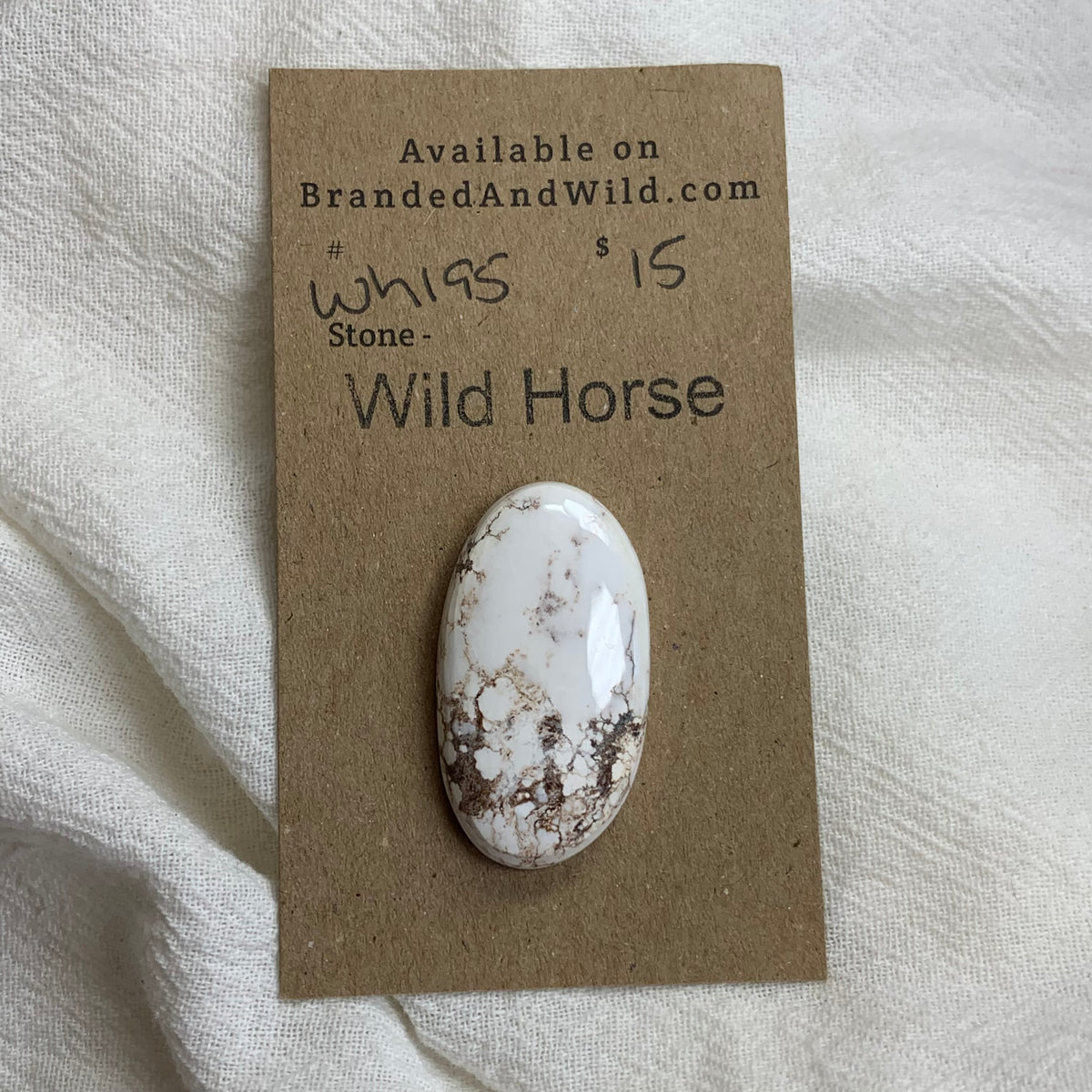 Wild Horse Cabochon - WH195 1A0212BB-E63A-4BC7-B1CC-46DECDB2827F Brandedandwild.com