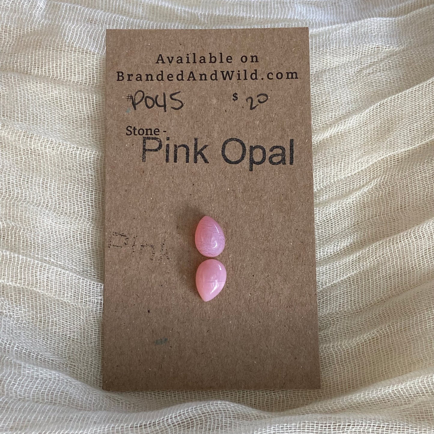 Pink Opal Cabochon - P045